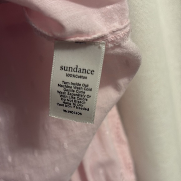 Sundance Catalog pink button down blouse, size L - Picture 3 of 4